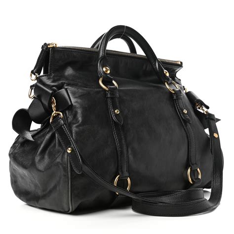 miu miu vitello lux bow bag|MIU MIU Vitello Lux Large Bow Bag Mughetto .